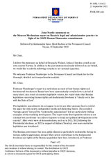 Statement by the Delegation of Norway, also on behalf of Denmark, Finland, Iceland and Sweden, on the Moscow Mechanism invoked by 38 OSCE participating states