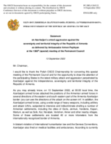 Statement by the Delegation of Armenia on the escalation of military hostility at the border between Armenia and Azerbaijan