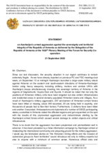Statement by the Delegation of Armenia on the situation in the South Caucasus