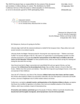 Statement by the Delegation of Lithuania on the security dialogue on “Children and Armed Conflict”