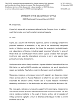 Statement by the Delegation of Cyprus on the Russian Federation’s ongoing aggression against Ukraine