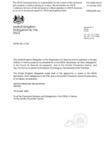 Information Exchange by the Delegation of the United Kingdom on Conventional Arms Transfer