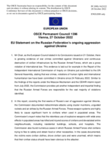 Statement by the Czech EU Presidency on the Russian Federation’s ongoing aggression against Ukraine