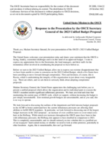 Statement by the Delegation of the United States of America in response to the presentation by the OSCE Secretary General of the 2023 Unified Budget Proposal