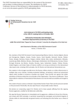 Statement by the Delegation of Germany, also on behalf of several delegations, on the appeal for peace in Ukraine