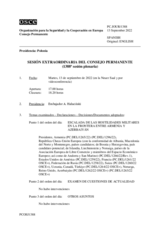 Diario de la 1388ª Sesión extraordinaria del Consejo Permanente