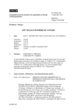 Journal de la 1387ème séance plénière du Conseil