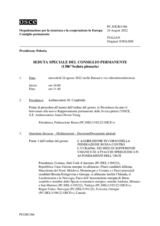 Giornale della 1386a Seduta speciale del Consiglio permanente