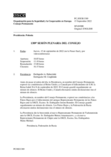 Diario de la 1389ª Sesión plenaria del Consejo Permanente 