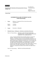 Journal der 1388. Sondersitzung des Ständigen Rates