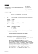 Journal de la 1390ème séance plénière du Conseil