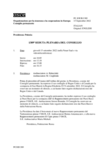 Giornale della 1389a Seduta plenaria del Consiglio permanente