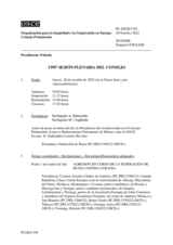 Diario de la 1395ª Sesión plenaria del Consejo Permanente