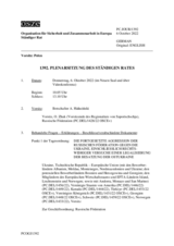 Journal der 1392. Plenarsitzung des Ständigen Rates 