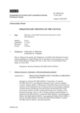 Journal of the 1382nd Plenary Meeting of the Permanent Council
