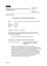 Giornale della 1383a Seduta plenaria del Consiglio permanente