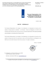 Information Exchange by the Delegation of the Netherlands on Conventional Arms Transfer