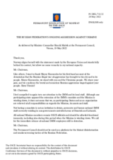 Statement by the Delegation of Norway on the Russian Federation’s ongoing aggression against Ukraine