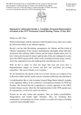 Statement by the Delegation of Iceland on the Russian Federation’s ongoing aggression against Ukraine