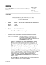 Journal der 1366. Sondersitzung des Ständigen Rates