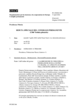 Giornale della 1366a Seduta speciale del Consiglio permanente