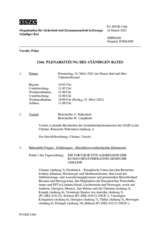 Journal der 1364. Plenarsitzung des Ständigen Rates 