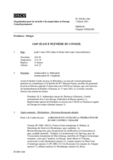 Journal de la 1360ème séance plénière du Conseil