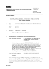 Giornale della 1361a Seduta speciale del Consiglio permanente