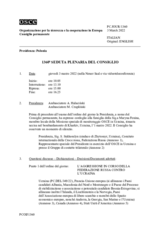 Giornale della 1360a Seduta plenaria del Consiglio permanente