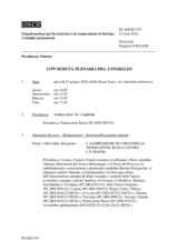 Giornale della 1379a Seduta plenaria del Consiglio permanente