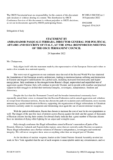 Statement by the Delegation of Italy on the Russian Federation’s ongoing aggression against Ukraine