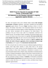 Statement by the Czech EU Presidency on the Russian war of aggression against Ukraine