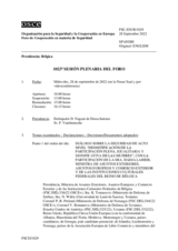 Diario de la 1023ª Sesión plenaria del Foro de Cooperación en materia de Seguridad 