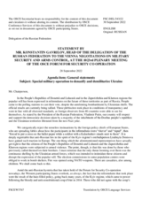 Statement by the Delegation of the Russian Federation on the special military operation to denazify and demilitarize Ukraine