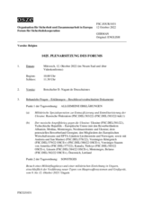 Journal der 1025. Plenarsitzung des Forums