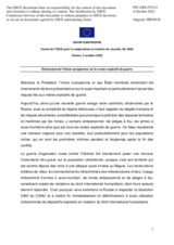 Déclaration de l’Union européenne sur les restes explosifs de guerre