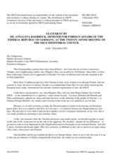 Statement by H.E. Annalena Baerbock, Federal Minister for Foreign Affairs