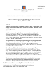 Statement by the Delegation of Norway on the Russian Federation’s ongoing aggression against Ukraine