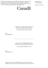 Statement by H.E. Mélanie Joly, Minister of Foreign Affairs