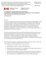 Statement by the Delegation of Canada on the Russian Federation’s ongoing aggression against Ukraine