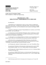 Beschluss Nr. 11/06 über den künftigen Verkehrsdialog in der OSZE