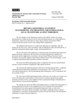 Ministerial Document No.5/06, Brussels Ministerial Statement on Supporting and Promoting the International Legal Framework Against Terrorism