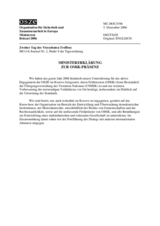 Ministerial Statement on the Presence of OMIK (de)