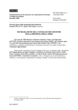 Ministerial Statement on the Presence of OMIK (it)