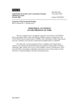 Ministerial Document No.3/06, Ministerial Statement on the Presence of OMIK