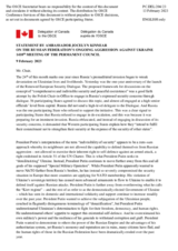 Statement by the Delegation of Canada on the Russian Federation’s ongoing aggression against Ukraine