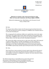 Statement by the Delegation of Norway in response to the report by the Director of the Office for Democratic Institutions and Human, Mr. Matteo Mecacci