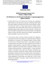 Statement by the Swedish EU Presidency on the Russian Federation’s ongoing aggression against Ukraine