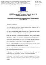 Statement by the Swedish EU Presidency on the Russian Federation’s ongoing aggression against Ukraine