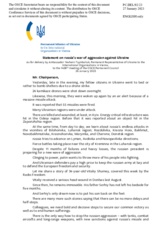 Statement by the Delegation of Ukraine on the Russian Federation’s ongoing aggression against Ukraine